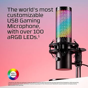 Amazon.com: HyperX QuadCast 2 S – USB Microphone, with RGB